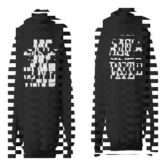 Western Cowboy Cowgirl Most Wanted Sweatshirt - Thegiftio