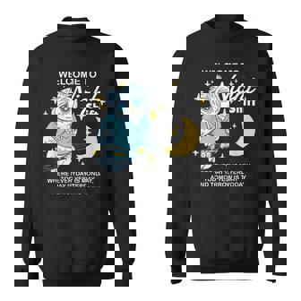 Willkommen Zur Nacht Arbeit Wo Jeder Tag Ein Monday Ist スウェットシャツ - Kawaiitshirt