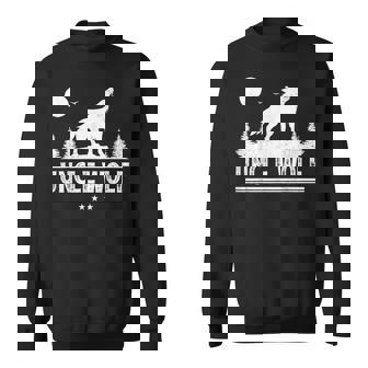 Wolf Animal Lover Retro Uncle Wolf Father's Day Sweatshirt - Thegiftio UK