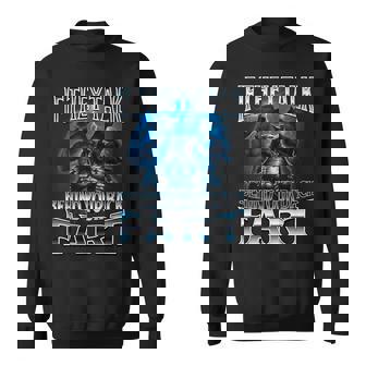 If They Talk Behind Your Back Fart Unhinged Alpha Wolf Sweatshirt | Mazezy