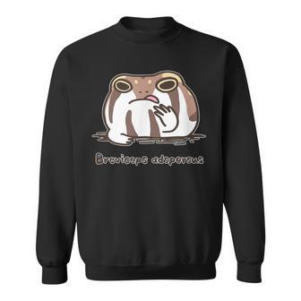 《Breviceps Adspersus》 アメフクラガエル カエル好き おもしろ ネタ プレセント スウェットシャツ - Kawaiitshirt