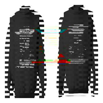 「グラディウス」上上下下左右左右ba スタート スウェットシャツ - Kawaiitshirt