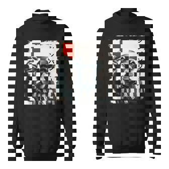 「シンパンジー」審判 シンパン チンパンジー レッドカード 猿 サル スポーツ サッカー 日本語 カタカナ かっこいい スウェットシャツ - Kawaiitshirt