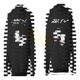 【お腹パンパン】食パン パン屋 ダジャレ ギャグ 癖強い おもしろ 面白い 笑える お笑い ネタ 食べ物 沢山食べる スウェットシャツ - Kawaiitshirt