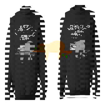 【やる気スイッチ故障中】ナマケモノおもしろ 面白い 可愛い ユーモア ギャグ ネタ ウケ狙い 笑える だらだら 動物 スウェットシャツ - Kawaiitshirt