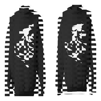 【タラーク】梵字 丑年 寅年 干支 守護梵字 虚空蔵菩薩 1月 2月生まれ 守り本尊 手書き 仏教 悉曇文字 古代文字 長袖tシャツ スウェットシャツ - Kawaiitshirt