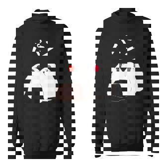 【パン】おにぎり オニギリ ごはん お米 文鳥 桜文鳥 サクラブンチョウ 白文鳥 おもしろ 文鳥 文鳥好き スウェットシャツ - Kawaiitshirt