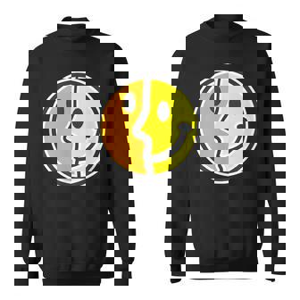 【ピカソ風】スマイル フェイス 笑顔（パロディ）キュビズム【スマイリー】ニコニコ 黄色 ポップ かわいい スウェットシャツ - Kawaiitshirt