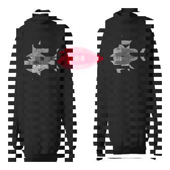 【マグロ部位】肉の部位 鮪 魚 寿司 釣り 水産 漁師 鮨 まぐろ 定食 部位 おもしろ 面白い ネタ ウケ狙い スウェットシャツ - Kawaiitshirt