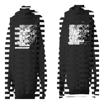 【大神ミオ】『ヤマト神想怪異譚』漫画コマtシャツ（本人セレクト 日本語） スウェットシャツ - Kawaiitshirt