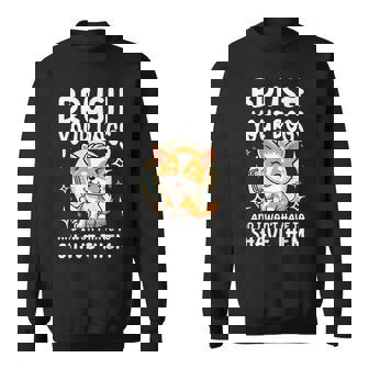 あなたの犬をブラッシングして、私はそれらを剃る必要はありません スウェットシャツ - Kawaiitshirt