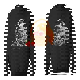 いちご モルモット いちご 野生動物 かわいい モルモット スウェットシャツ - Kawaiitshirt