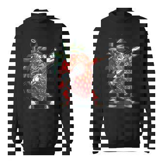 いちごを軽くたたくダンスいちごの果実を軽くたたく スウェットシャツ - Kawaiitshirt