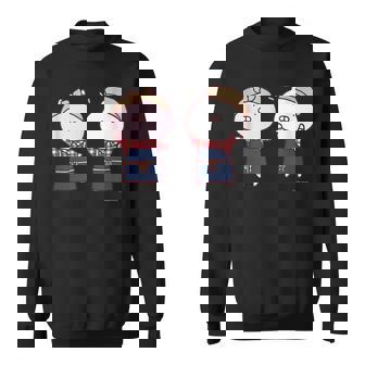 うさまる うさまるとうさこ ダークカラー スウェットシャツ - Kawaiitshirt