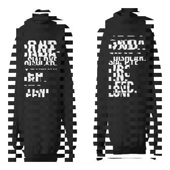 おじいちゃんスカッシュプレイヤーヒーローレジェンド-おじいちゃんスカッシュ スウェットシャツ - Kawaiitshirt