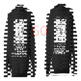 おもしろい 50歳の誕生日 オールドメーター 50歳 50歳 誕生日 50歳 50歳 スウェットシャツ - Kawaiitshirt