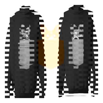 おもしろ犬好きギフトウェルシュ・コーギー・イン・マイ・ユア・ポケット スウェットシャツ - Kawaiitshirt