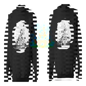 お城ファンのための花火のある素晴らしい魔法の王国 スウェットシャツ - Kawaiitshirt