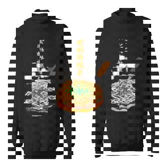 お好み焼き 日本食、料理 ユーモア 旅行 面白い、 ジョークウケ狙い、普段着、大阪、おいしい、飲食店、食べ物 スウェットシャツ - Kawaiitshirt