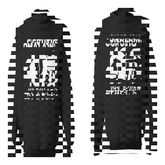 お誕生日 記念 四十歳 不惑 アラフォー 誕生日おめでとう ピークはこれから ハッシュタグ 四十路 おもしろ 誕生日 スウェットシャツ - Kawaiitshirt