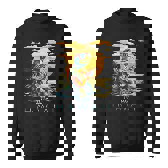 かわいい トロピカル ヒロ ハワイ ウミガメ お土産 スウェットシャツ - Kawaiitshirt