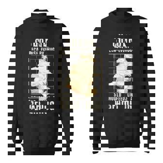 かわいい ラガマフィン 猫 面白い チョンク ぽっちゃり 猫 スウェットシャツ - Kawaiitshirt