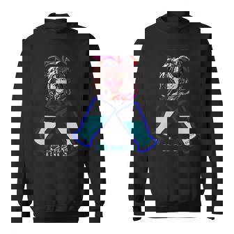 かわいい 可愛い 女の人 若い 美人 イラスト 日本 きれい スウェットシャツ - Kawaiitshirt