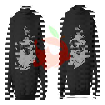 かわいい 桃 フルーツ リラックス のんびりピーチ スウェットシャツ - Kawaiitshirt