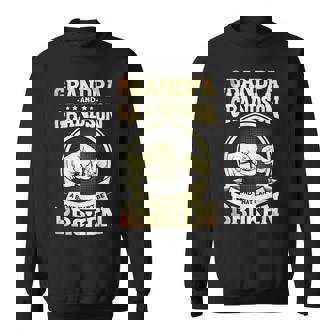 かわいいおじいちゃん 孫 おじいちゃんと孫 スウェットシャツ - Kawaiitshirt