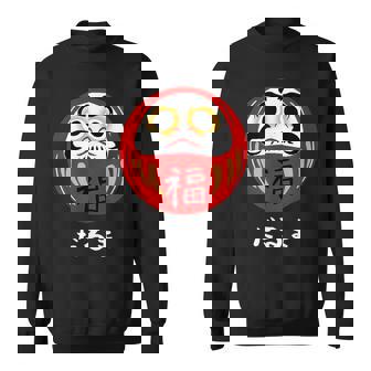 かわいいだるま人形 日本の漢字 かわいいだるま スウェットシャツ - Kawaiitshirt