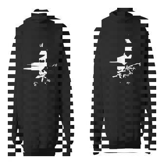 かわいいオカメインコのシルエットハート 鳥好きの方に スウェットシャツ - Kawaiitshirt