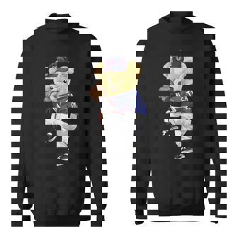 かわいいテディベア 野球ジャグ スウェットシャツ スウェットシャツ - Kawaiitshirt