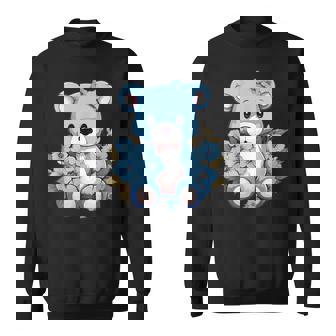 かわいいテディベアと花と一緒に I テディベア スウェットシャツ - Kawaiitshirt