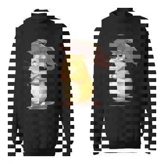 かわいいハムスターと傘のコスチューム。 スウェットシャツ - Kawaiitshirt