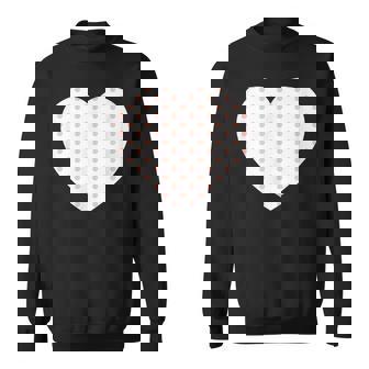 かわいいピーチピンクの水玉模様ミニマリストグラフィック。 スウェットシャツ - Kawaiitshirt