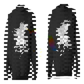 かわいいペガコーン フライングホース レインボー ユニコーン ペガサス スウェットシャツ - Kawaiitshirt