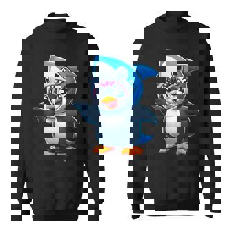 かわいいペンギンのサメのフュージョン漫画コスチューム。 スウェットシャツ - Kawaiitshirt