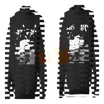 かわいいボンゴ猫遊びポップ猫ミーム スウェットシャツ - Kawaiitshirt