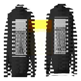 かわいいボーホーシックミニマリスト イエローベージュ ブラックラインストライプ スウェットシャツ - Kawaiitshirt