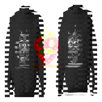 かわいい口ひげストロベリーコスチューム スウェットシャツ - Kawaiitshirt