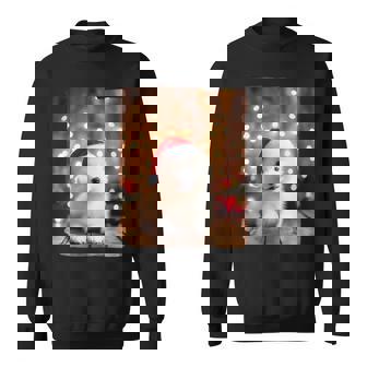 かわいい子犬の動物のクリスマス–サモエド犬のグラフィック スウェットシャツ - Kawaiitshirt