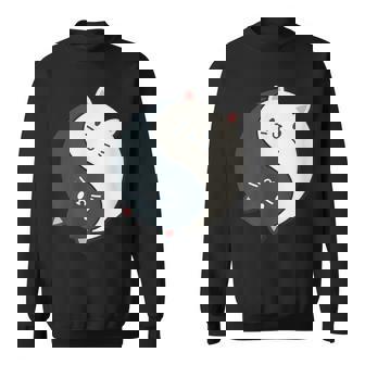 かわいい猫と一緒に陰陽師のサイン I Karma Yoga Cat スウェットシャツ - Kawaiitshirt