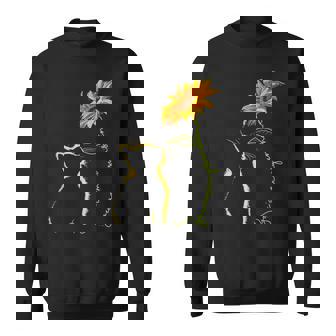 かわいい猫のシルエット 猫好き 猫飼い 猫 ネコ ねこくろねこ好き 面白い サプライズ ギフト にゃんこ 長袖tシャツ スウェットシャツ - Kawaiitshirt