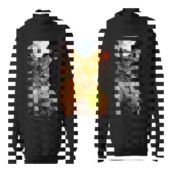 かわいい着物猫 自撮り 抹茶 バブルティー スウェットシャツ - Kawaiitshirt