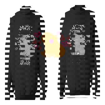 げっ歯類 面白いカピバラ カピバラアート メンズ レディース キッズ スウェットシャツ - Kawaiitshirt