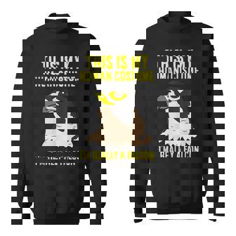これは私の人間のコスチュームです私は本当にハヤブサ鳥です スウェットシャツ - Kawaiitshirt
