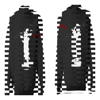 しろくま 北極クマ くま 流氷 動物 エコバック オリジナルデザイン 手描き イラスト ロゴプリント かわいい おもしろ スウェットシャツ - Kawaiitshirt