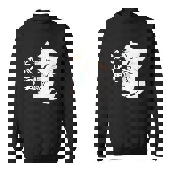 たぴ男ネコ – タピオカを飲む猫キャラデザインキッズから大人まで スウェットシャツ - Kawaiitshirt