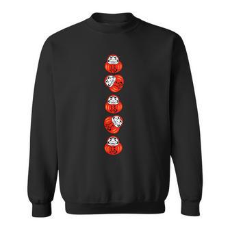 だるま 和柄 おもしろ 福 スウェットシャツ - Kawaiitshirt