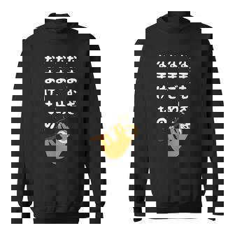 なまむぎなまごめなまけもの 早口言葉 ナマケモノ 面白い 可愛い なまけもの 動物好き スウェットシャツ - Kawaiitshirt